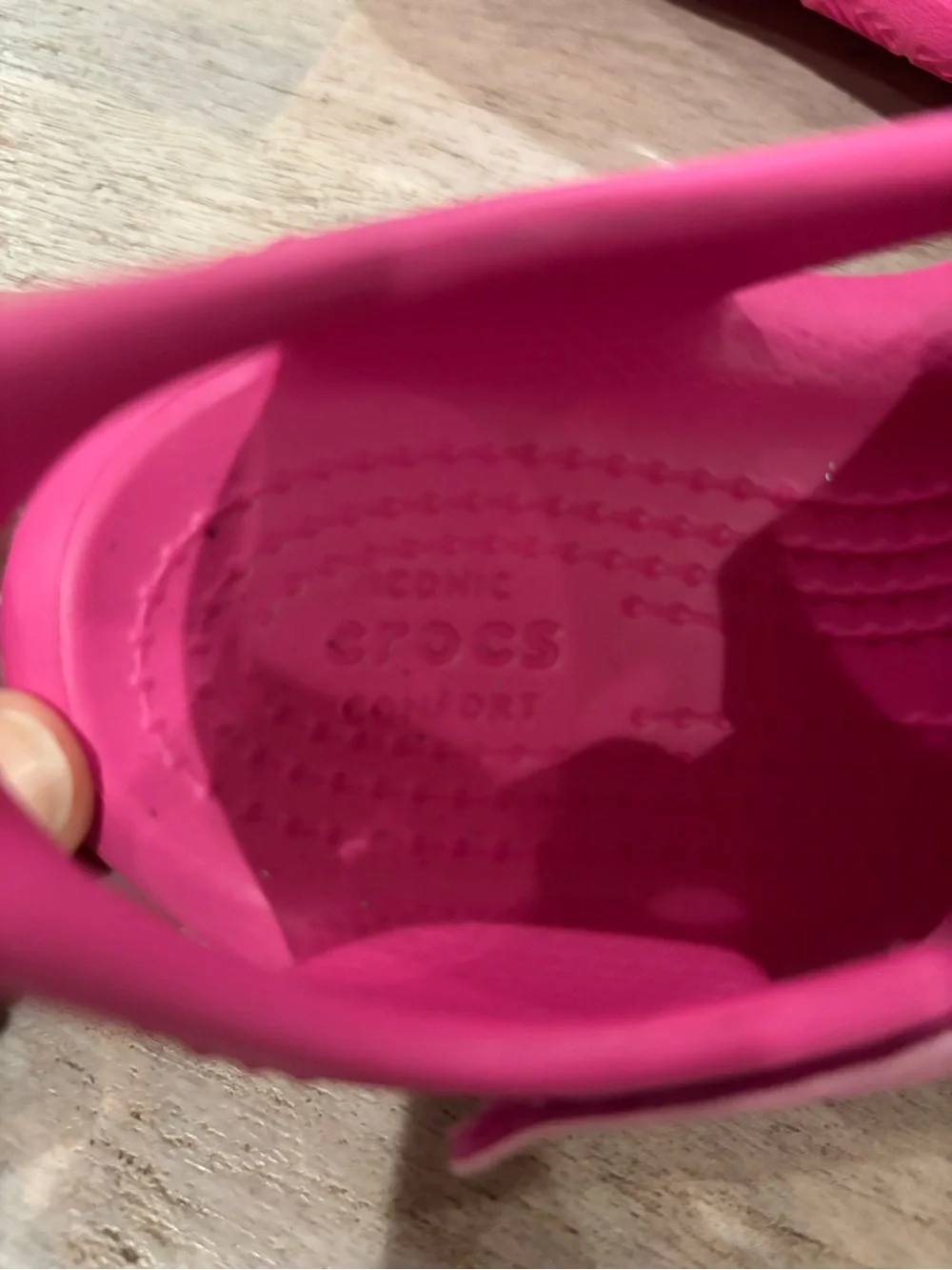 CROCS Kids Hot Pink Vented Clog Sandals